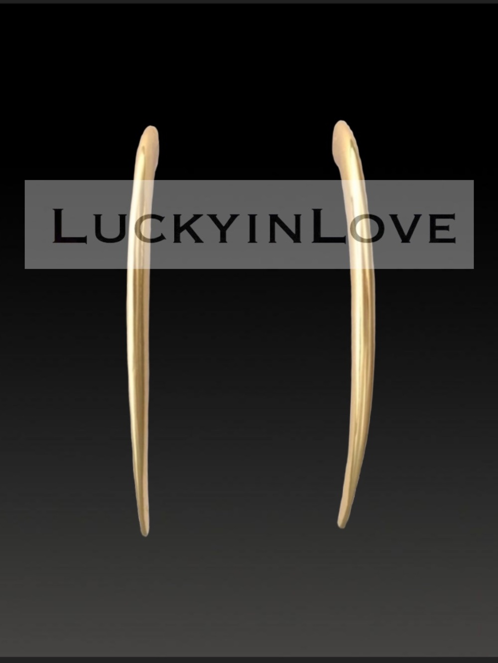 ALEXIS BITTAR • Long Gold Spike Curved Spear Asteria Nova Modern Post Earrings
